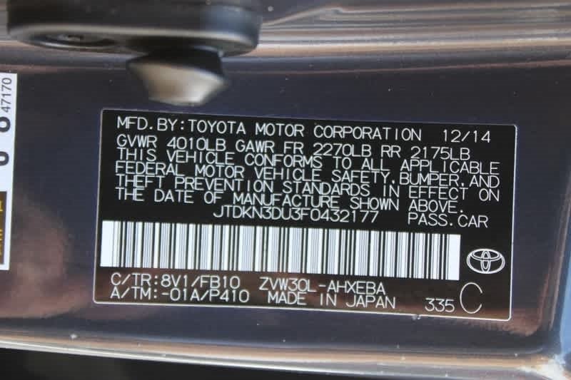2015 Toyota Prius 5dr HB Three